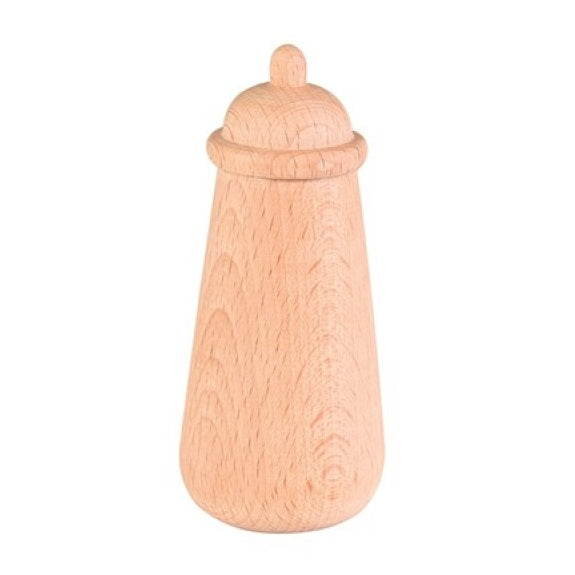 Wooden doll hot sale bottle