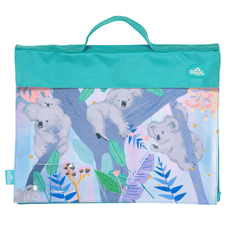 library/book bag; koala daydream