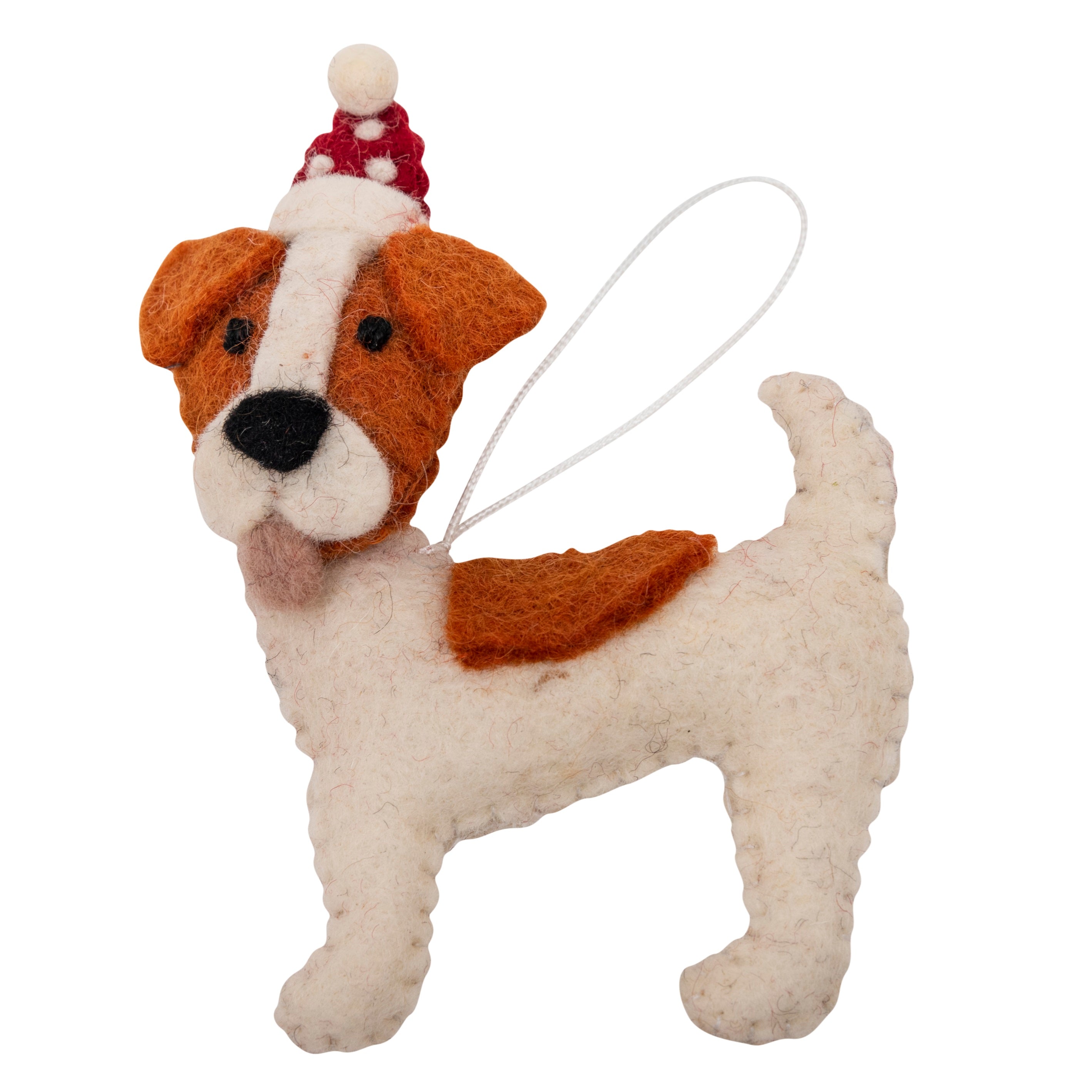 jack russell dog felt christmas decoration The Small Folk