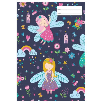 a4 school book cover; fairy