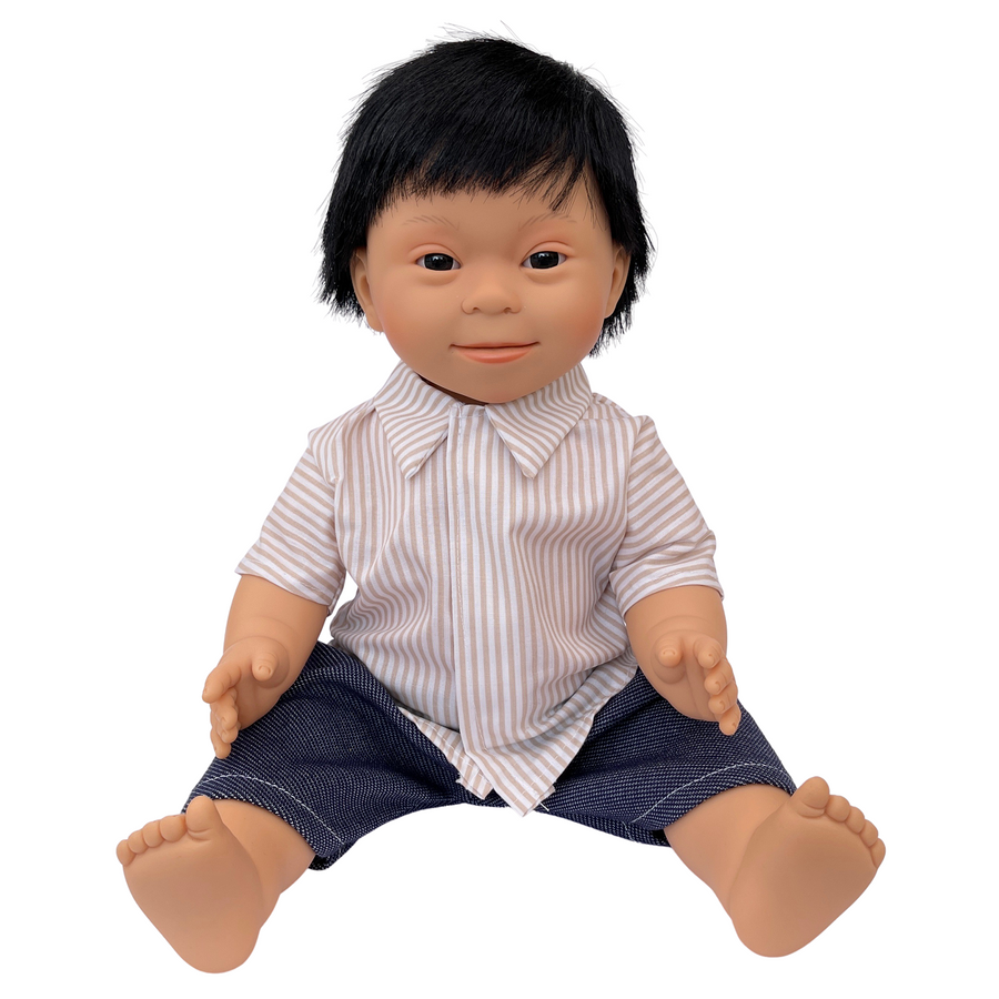 asian boy with down syndrome features - 38cm