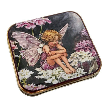 flower fairy pocket tin; candy tuft