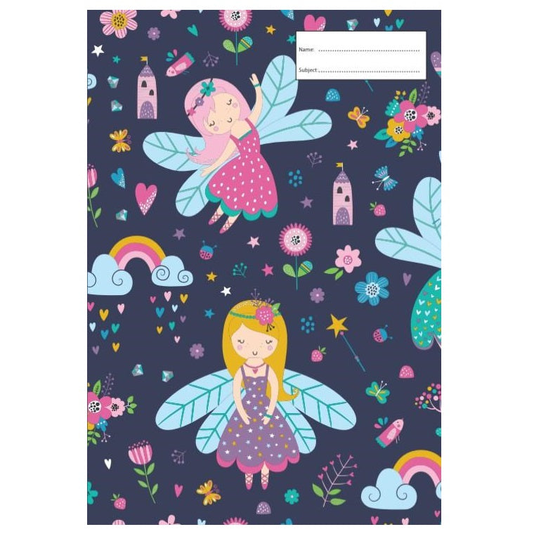 scrapbook school book cover; fairy