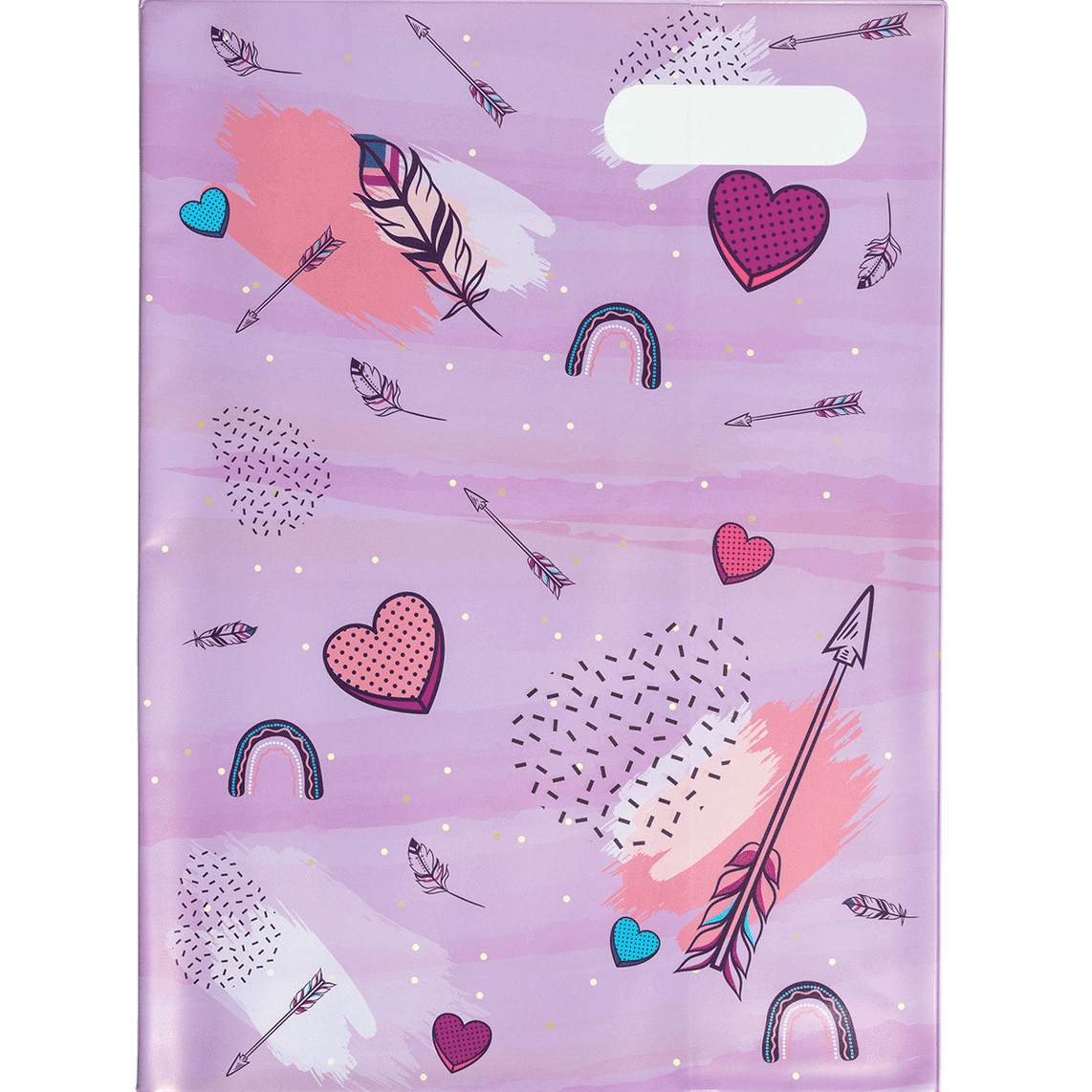 scrapbook school book cover; purple hearts – The Small Folk