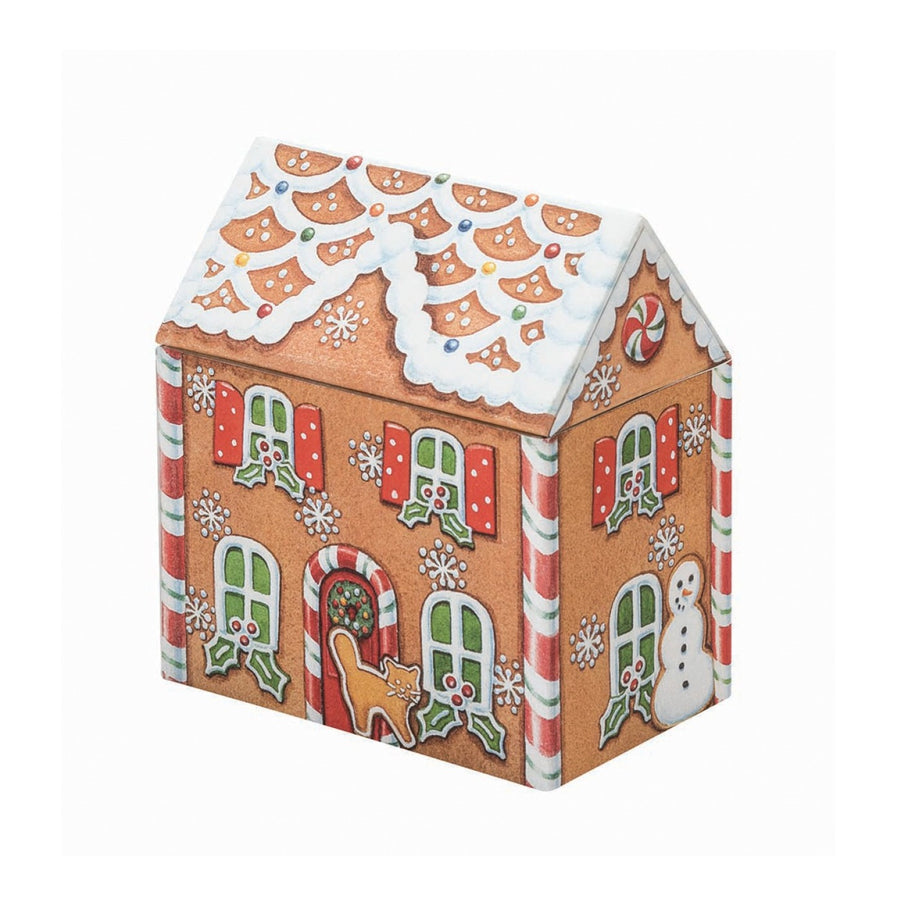 gingerbread house christmas tin; small