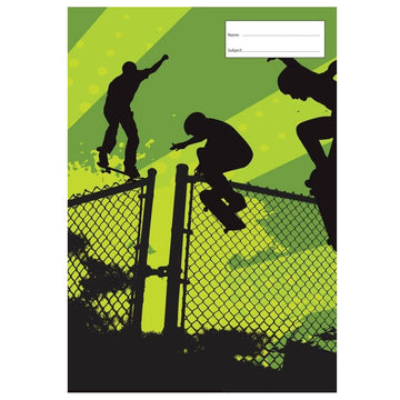 a4 school book cover; skate