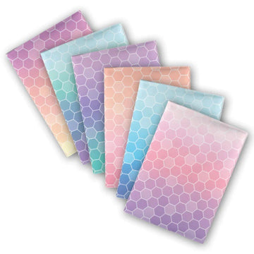 pack of 6 a4 school book covers; ombre honey