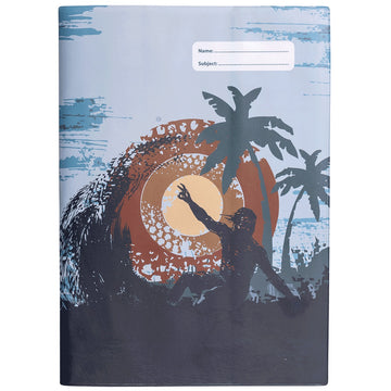 a4 school book cover; surf's up
