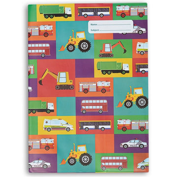 a4 school book cover; transport