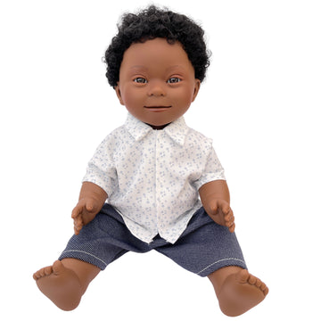 african boy with down syndrome features - 38cm