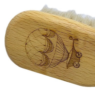 wooden baby hairbrush