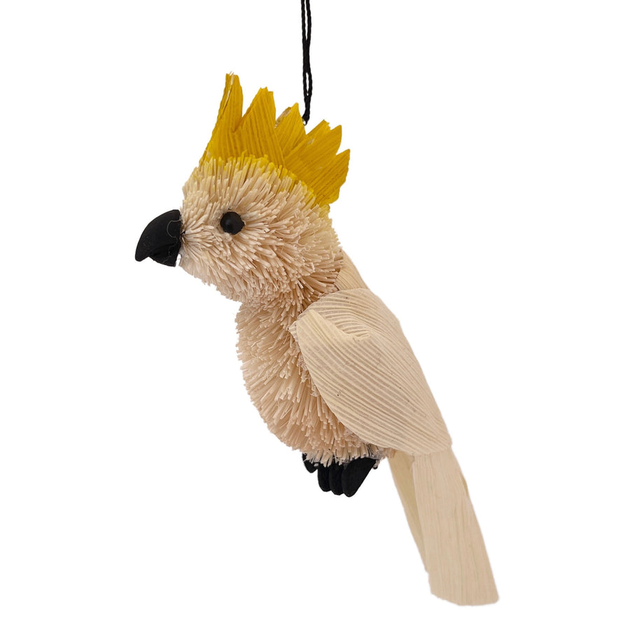 cockatoo hanging christmas decoration