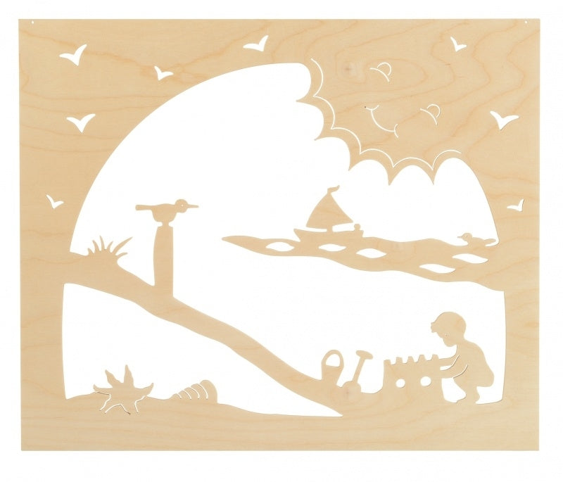 small wooden summer silhouette