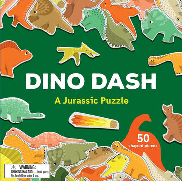 dino dash puzzle - 50 piece