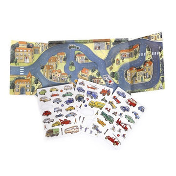 magnetic playset - traffic/cars