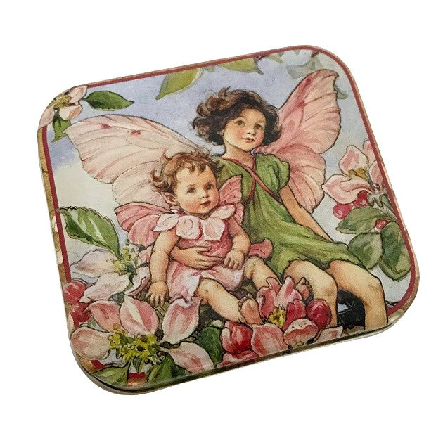flower fairy pocket tin; apple blossom