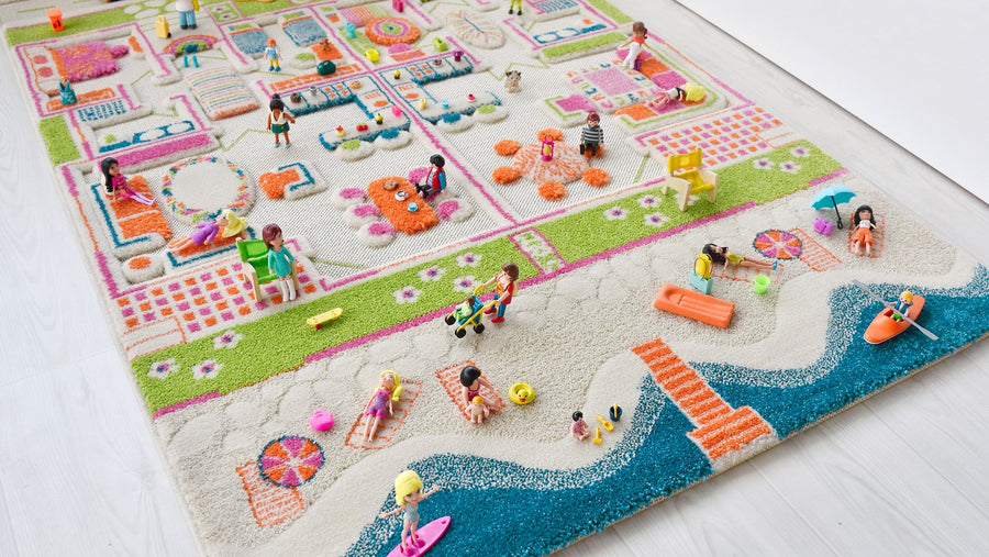 beach house play rug; medium