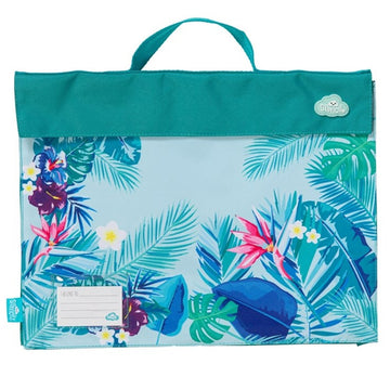 library/book bag; beach blooms