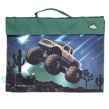 library/book bag; meteor trucks