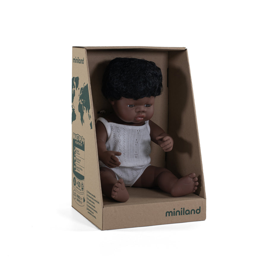 african boy doll - 38cm