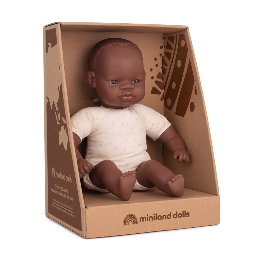 african soft-bodied doll - 32cm
