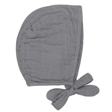 baby bonnet - stone grey
