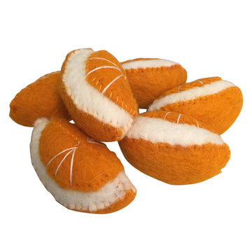 orange slices - set of 6