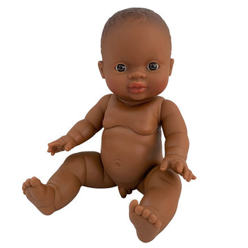 african baby boy - theo - 34cm