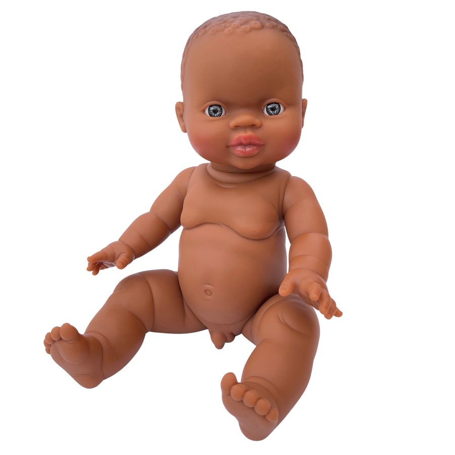 african baby boy - theo - 34cm