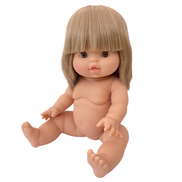 caucasian blonde baby girl - zoe - 34cm