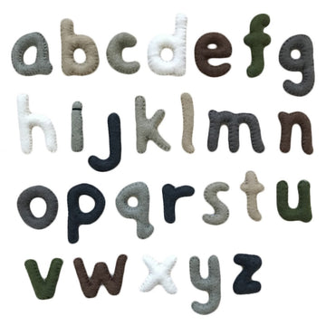 felt alphabet - lower case