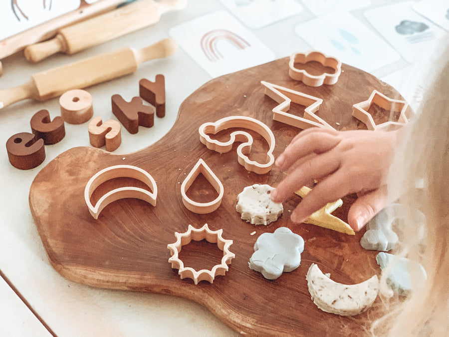 sky / weather dough cutters - set of 6