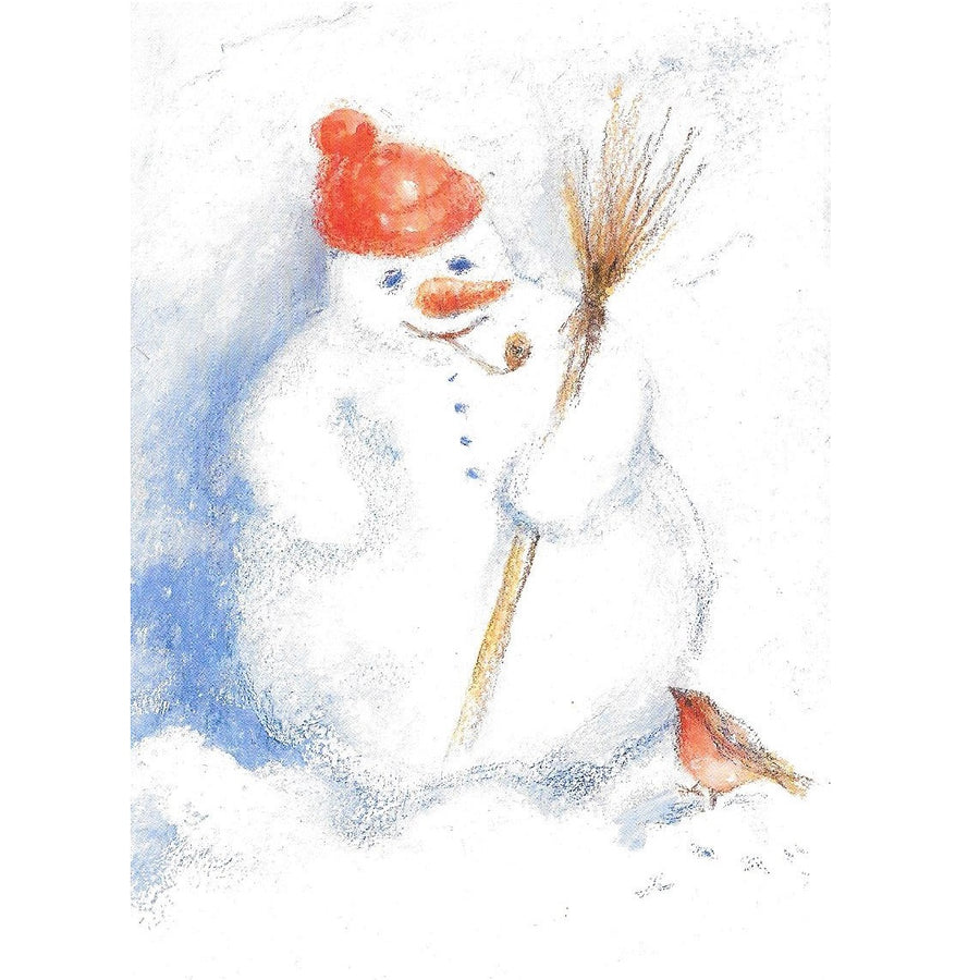 snowman postcard