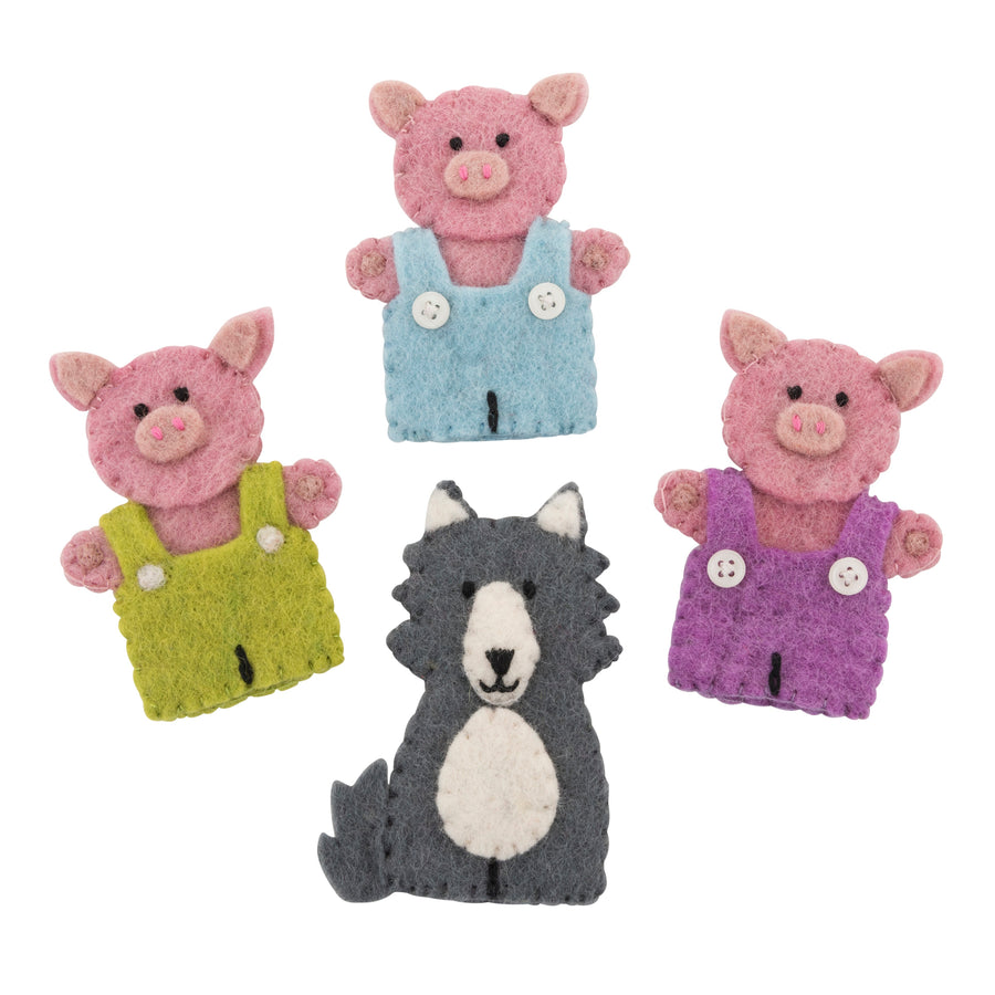 three little pigs finger puppet set The Small Folk