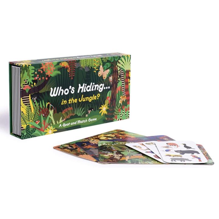 who's hiding in the jungle matching game
