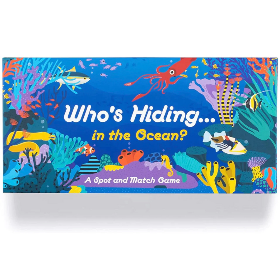 who's hiding in the ocean matching game