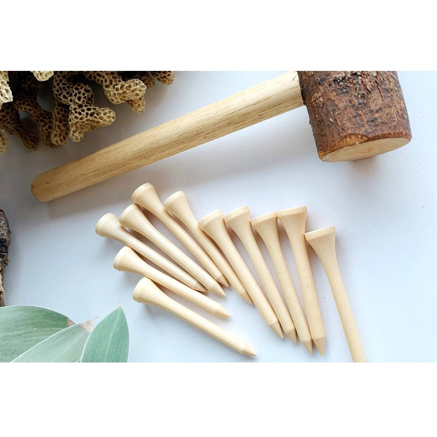 wooden nails - set of 10
