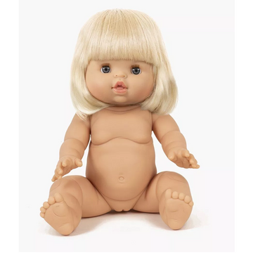 caucasian blonde baby girl - angel - 34cm